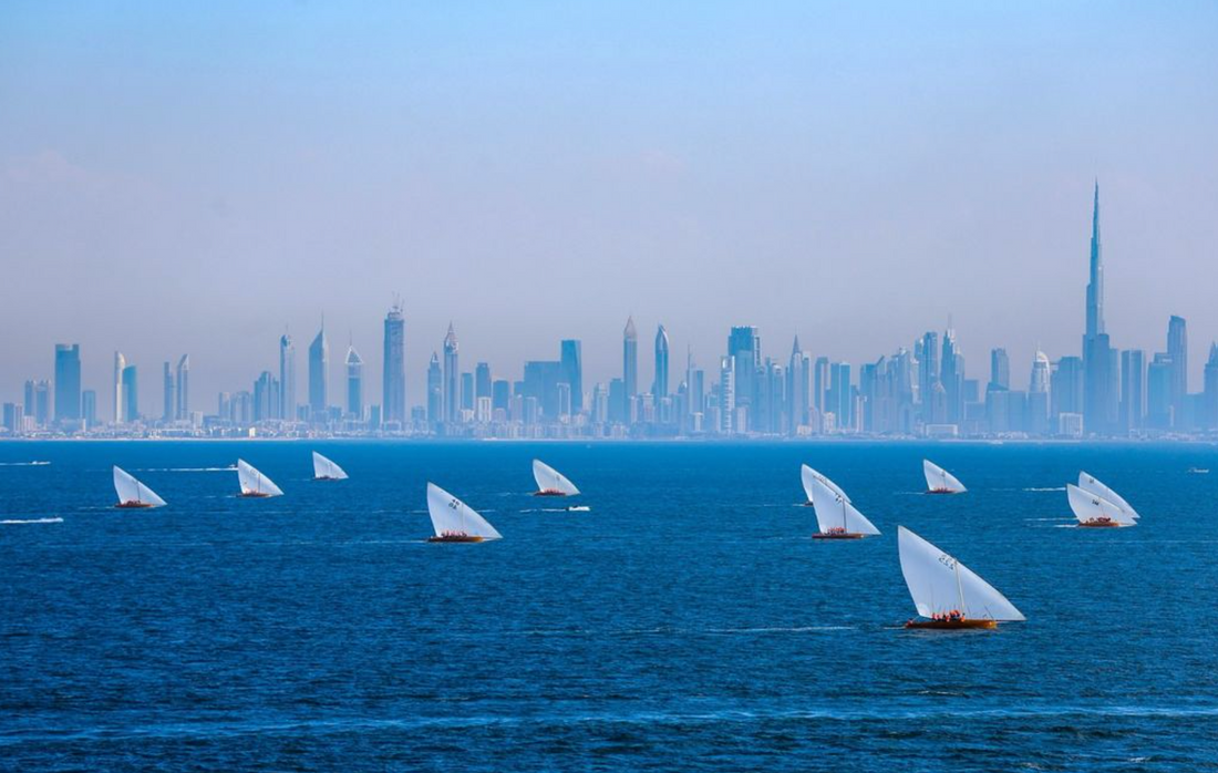 Traditional arabian dhows - Dubai International Marine Club 